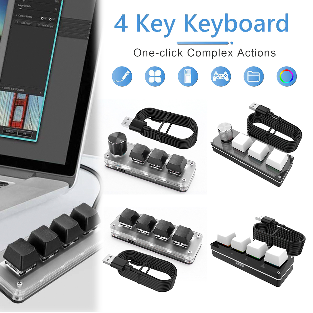 Gaming Keyboard 1 Hand - Keyboard Gaming Mekanik USB Berkabel RGB