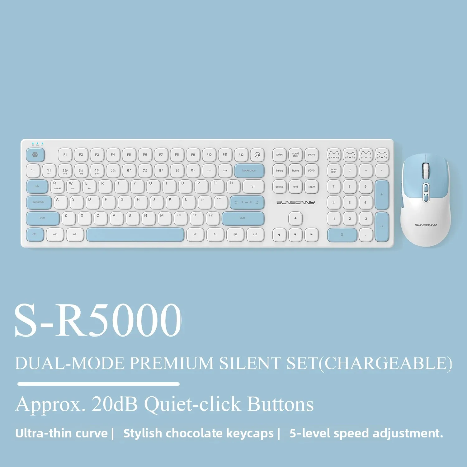 Gaming Keyboard Mouse Combo - Set Keyboard dan Mouse Senyap yang
