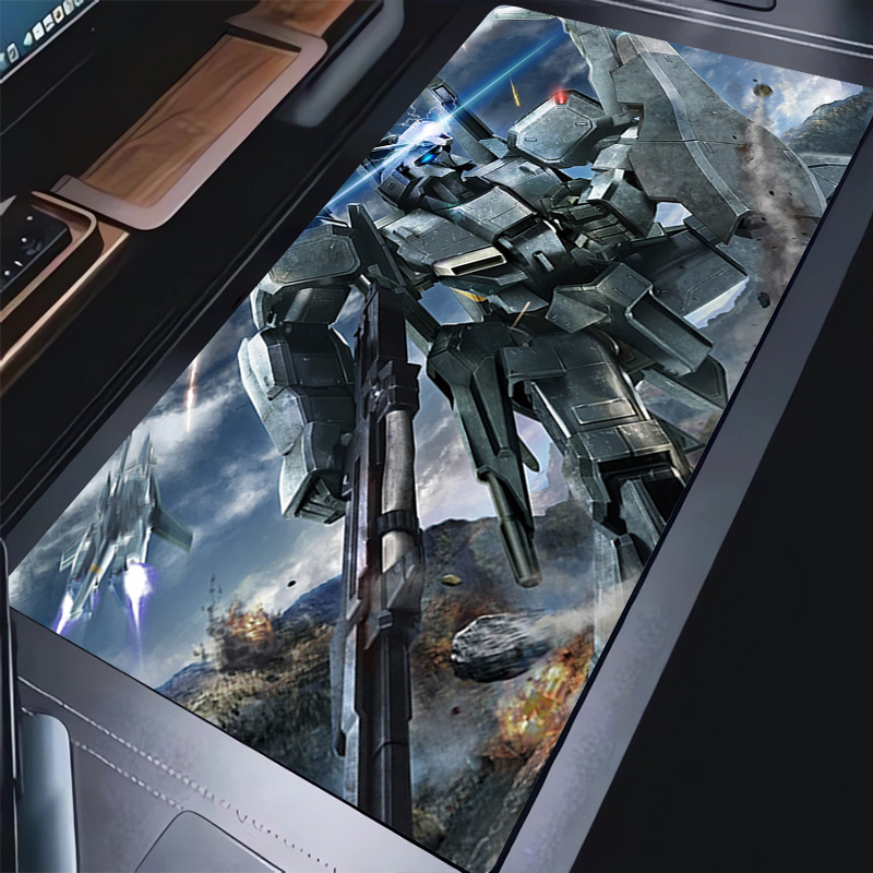 Gaming Keyboard Non Mechanical - Mechanical Warrior Gundam Mousepad Aksesori PC