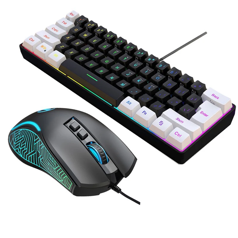 Gaming Keyboard Mouse Combo - Keyboard dan Mouse 60% Combo Kit