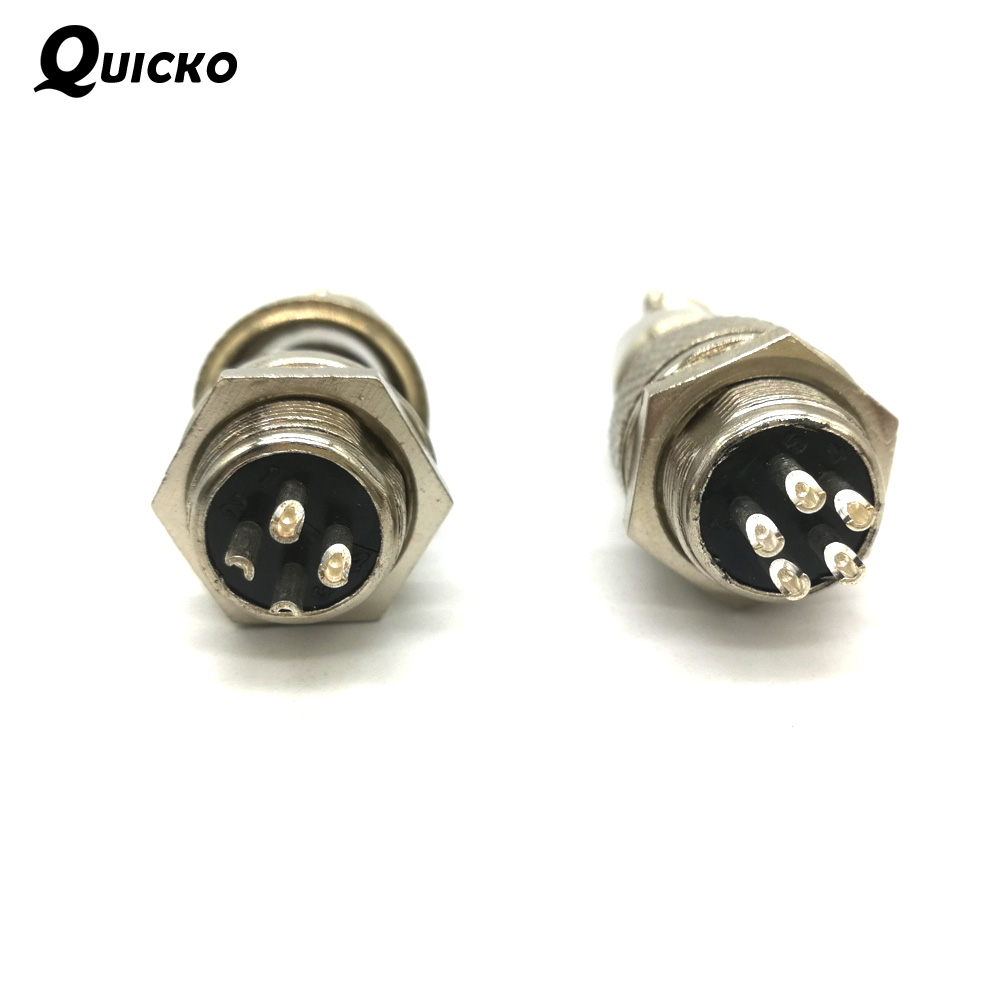 Aviator Connector Kit - Elektronik Alat Solder Besi GX12-5 Pin/GX12-4