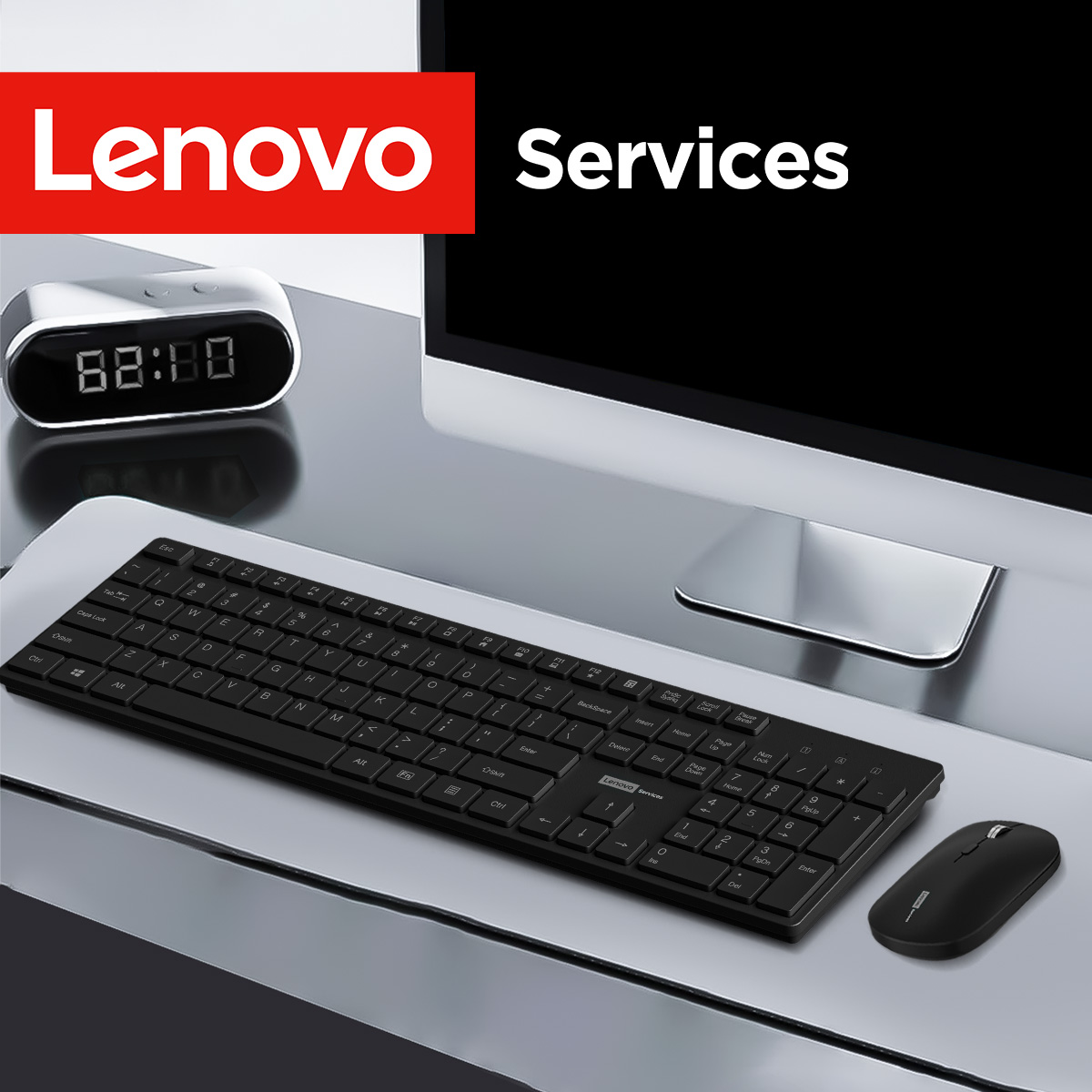 Gaming Keyboard And Mouse Wireless - Lenovo KN220 Silent 2.4G Wireless Keyboard