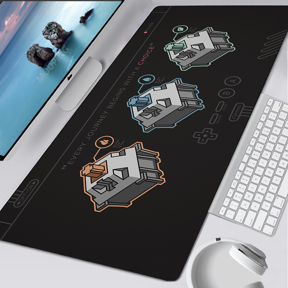 Gaming Keyboard Mouse Combo - Alas Mouse Hitam dan Putih Kantor