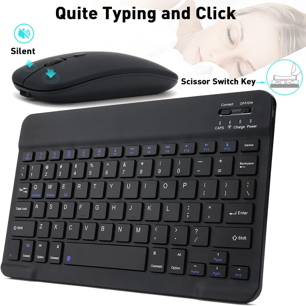 Gaming Keyboard Mechanical Wireless - Keyboard Mini Bluetooth Nirkabel 10 inci