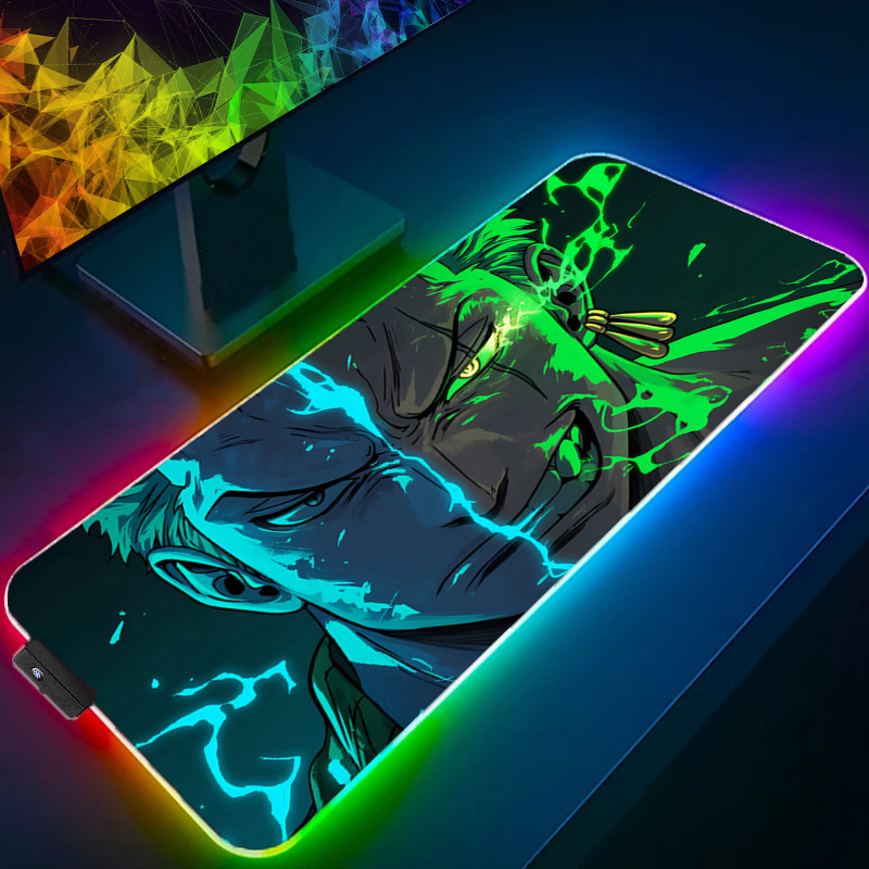 Gaming Keyboard Affordable - ONE PIECE Zoro Mouse Pad RGB