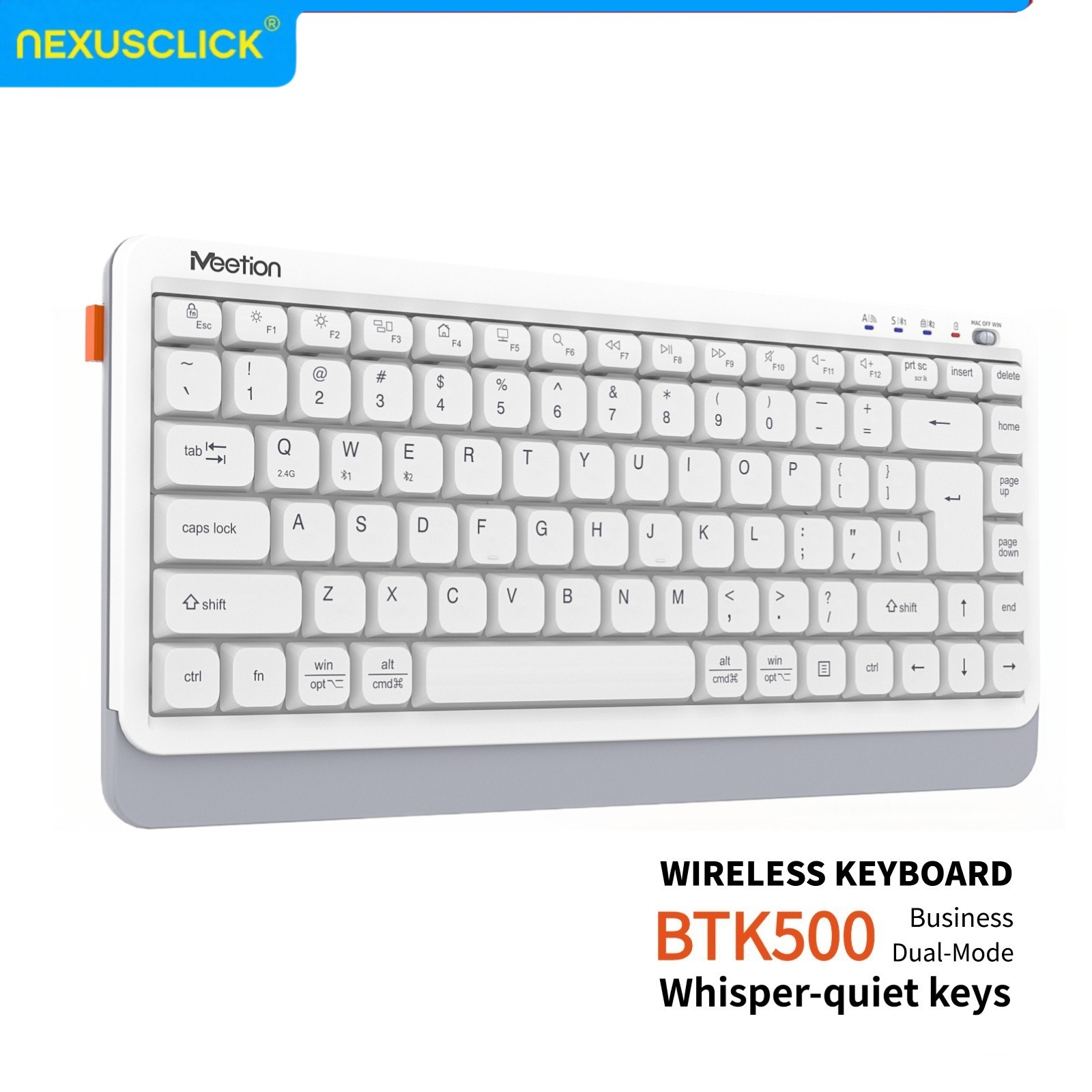 Gaming Keyboard That Is Quiet - Keyboard Nirkabel NexusClick Quiet Ultra Slim