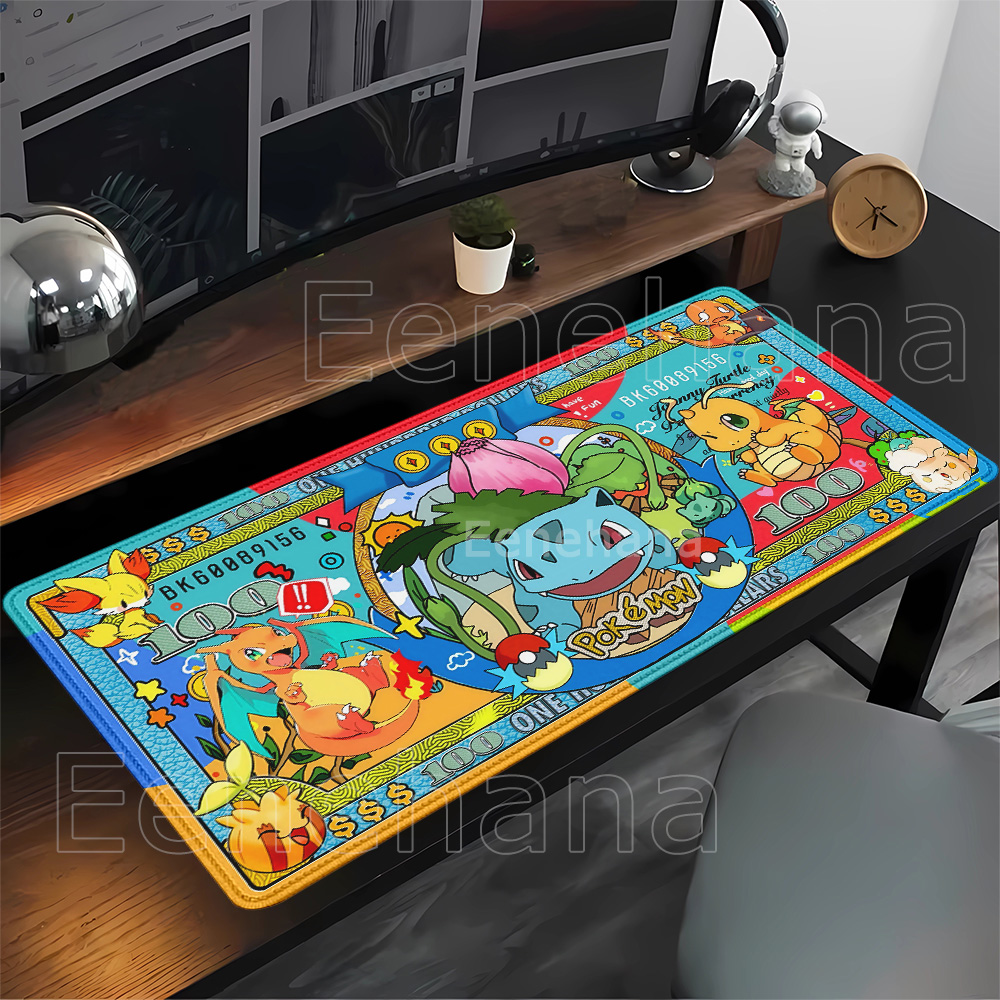 Gaming Keyboard Typewriter - Alas meja karet besar HD printing