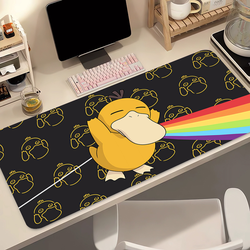 Gaming Keyboard Typewriter - Alas Mouse Karet Alami Pokemon Psyduck