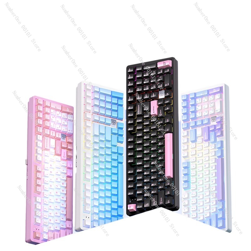 Gaming Keyboard Mechanical Wireless - Keyboard Mekanik Paduan Aluminium, Keyboard Gaming