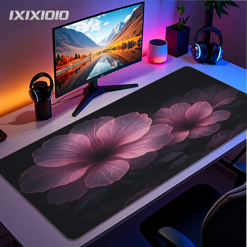 Gaming Keyboard Non Mechanical - Alas Mouse Bunga Ungu Gaming XL