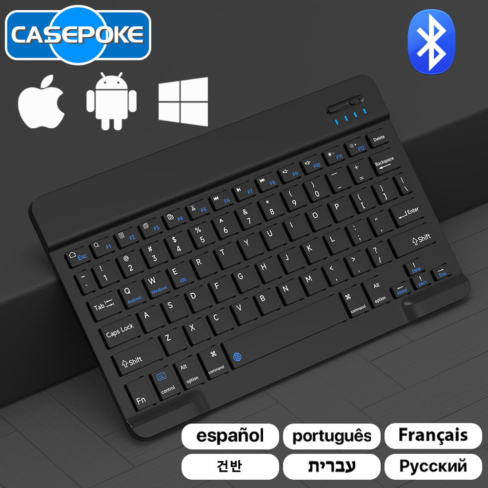 Gaming Keyboard Mechanical Wireless - CASEPOKE Keyboard dan Mouse Mini, untuk