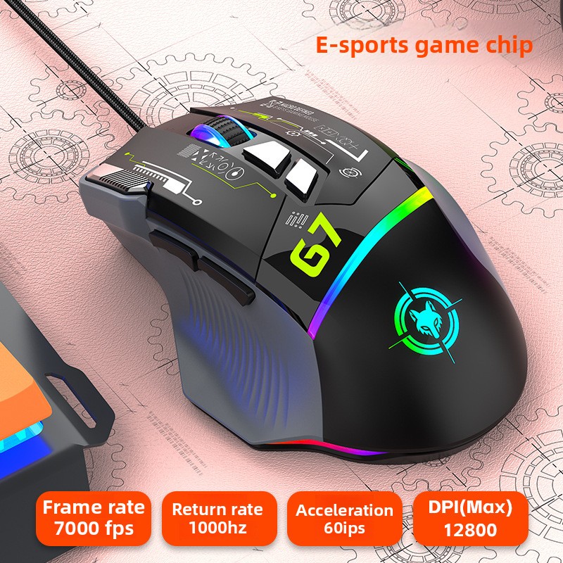 Mouse Gaming Berkabel G6 12800 - Gaming Keyboard 1 Hand ulasan dan harga