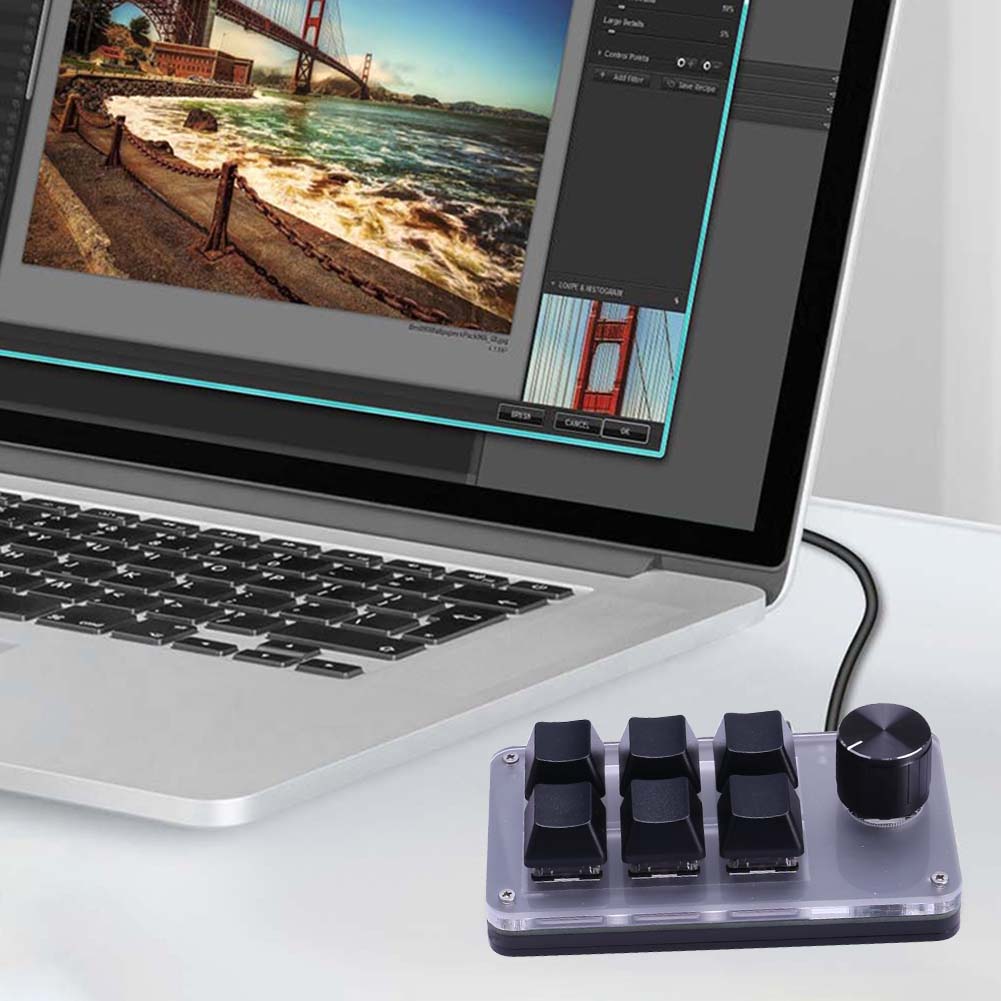 6 Tombol 1 Kenop Keyboard Gami - Gaming Keyboard 1 Hand ulasan dan harga