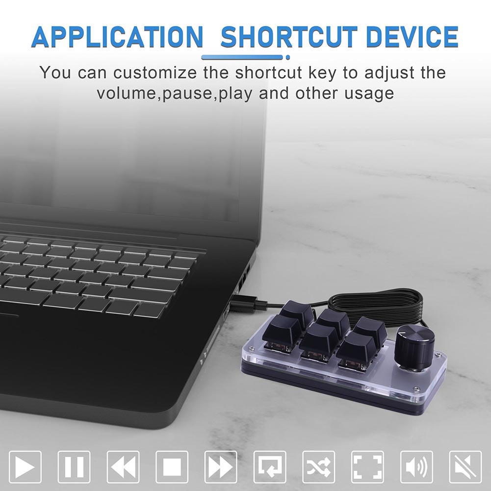 6 Tombol 1 Kenop Keyboard Gami - Gaming Keyboard 1 Hand ulasan dan harga