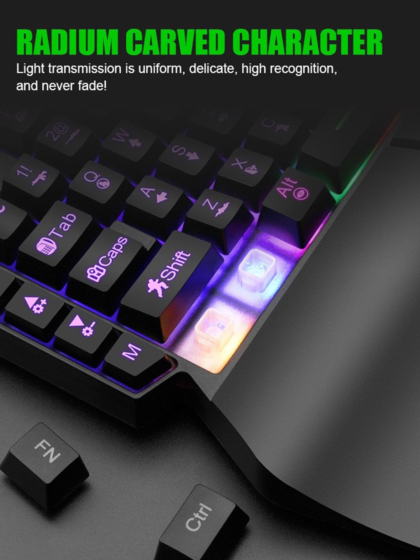 Keyboard berkabel permainan ri - Gaming Keyboard 1 Hand ulasan dan harga