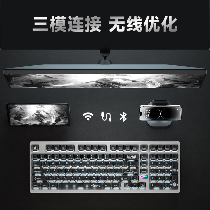 Weika Max102 Casing Aluminium  - Gaming Keyboard Mechanical Wireless ulasan dan harga