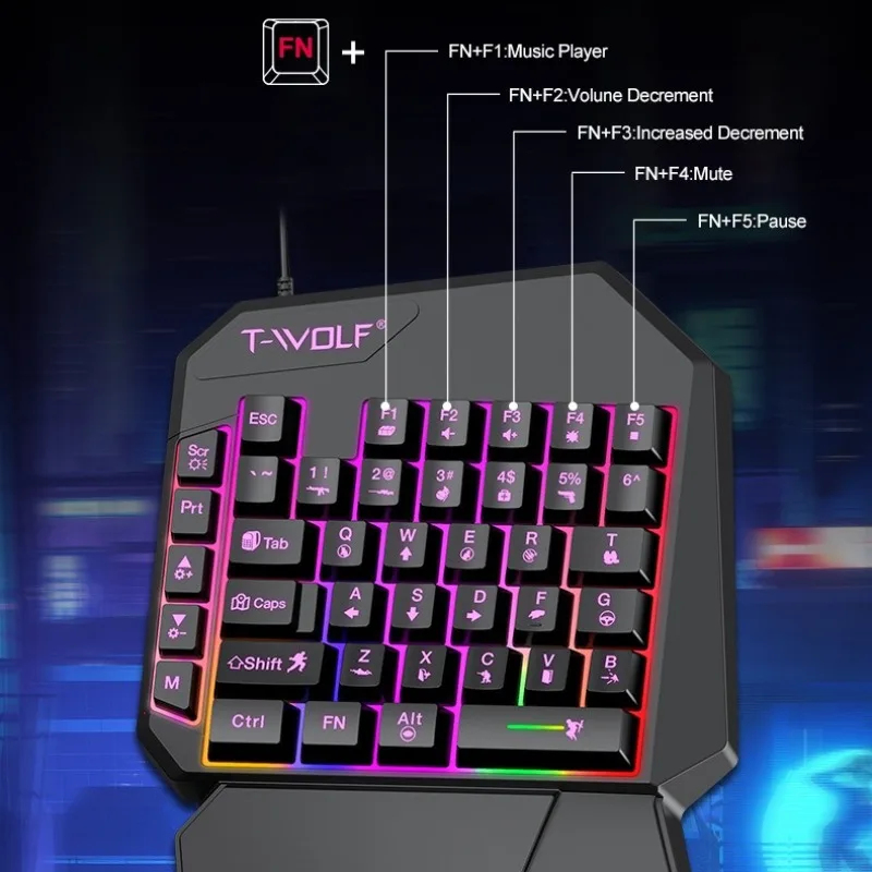 5 Dalam 1 Set 35 Tombol Keyboa - Gaming Keyboard 1 Hand ulasan dan harga