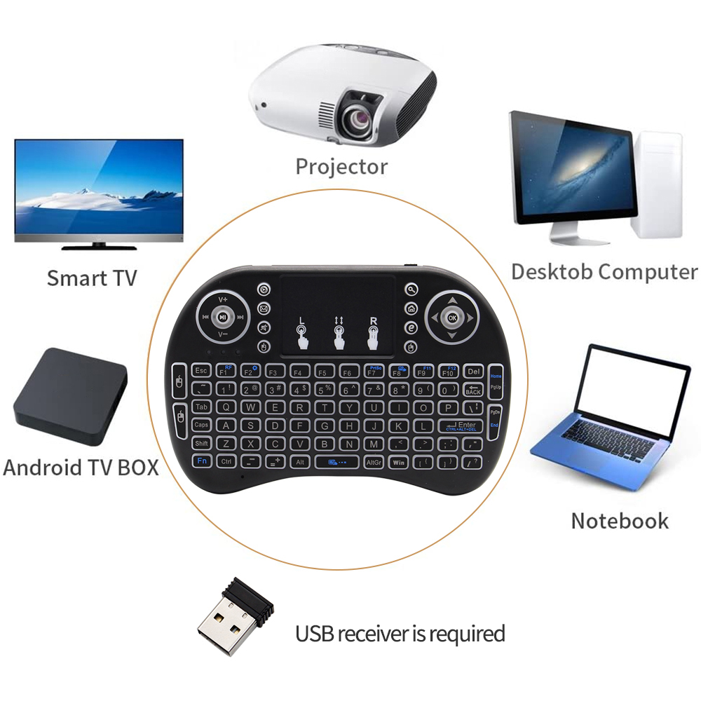 Papan ketik nirkabel Mini I8 P - Gaming Keyboard Mechanical Wireless ulasan dan harga