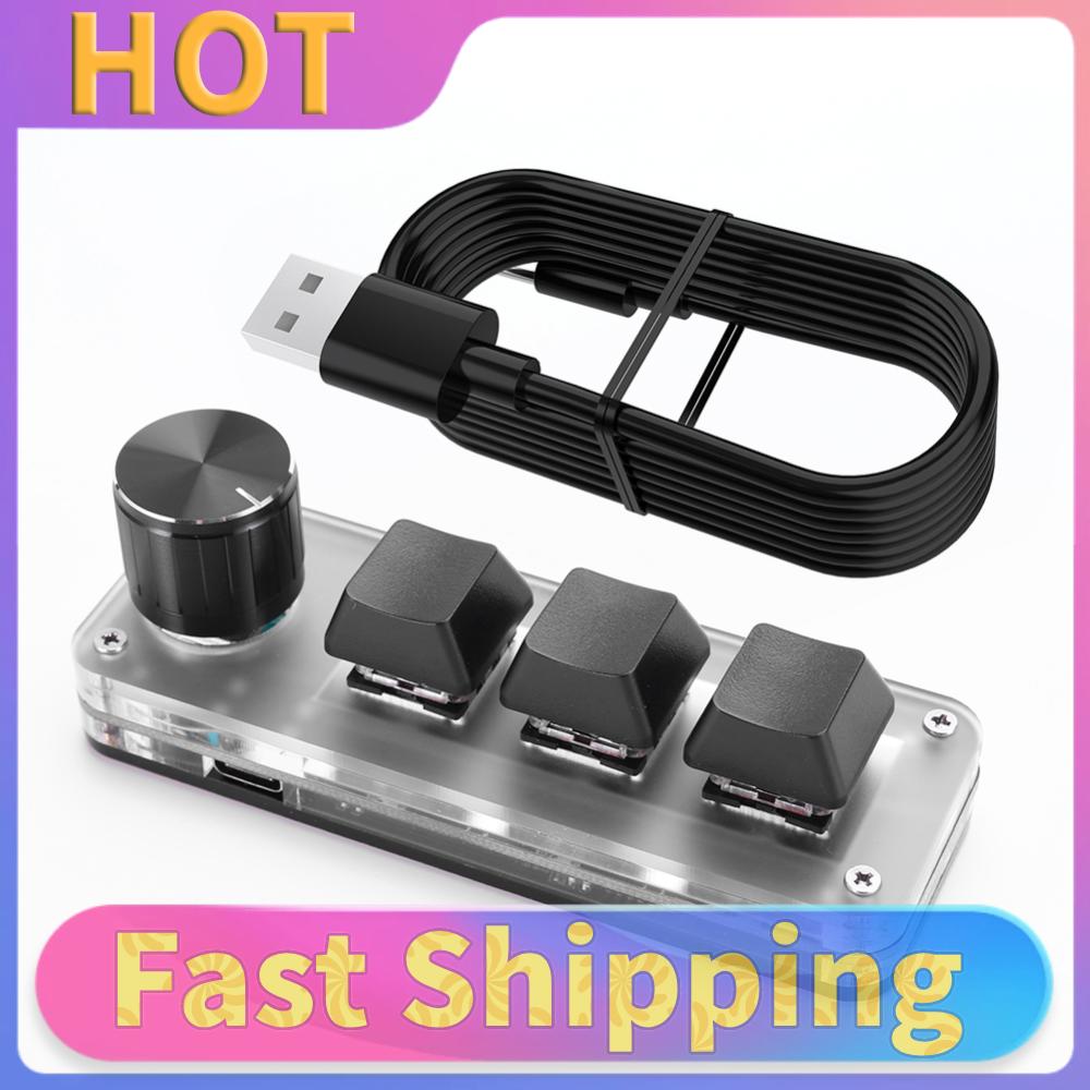 3 Tombol 1 Knob/4 Tombol Keybo - Gaming Keyboard 1 Hand ulasan dan harga