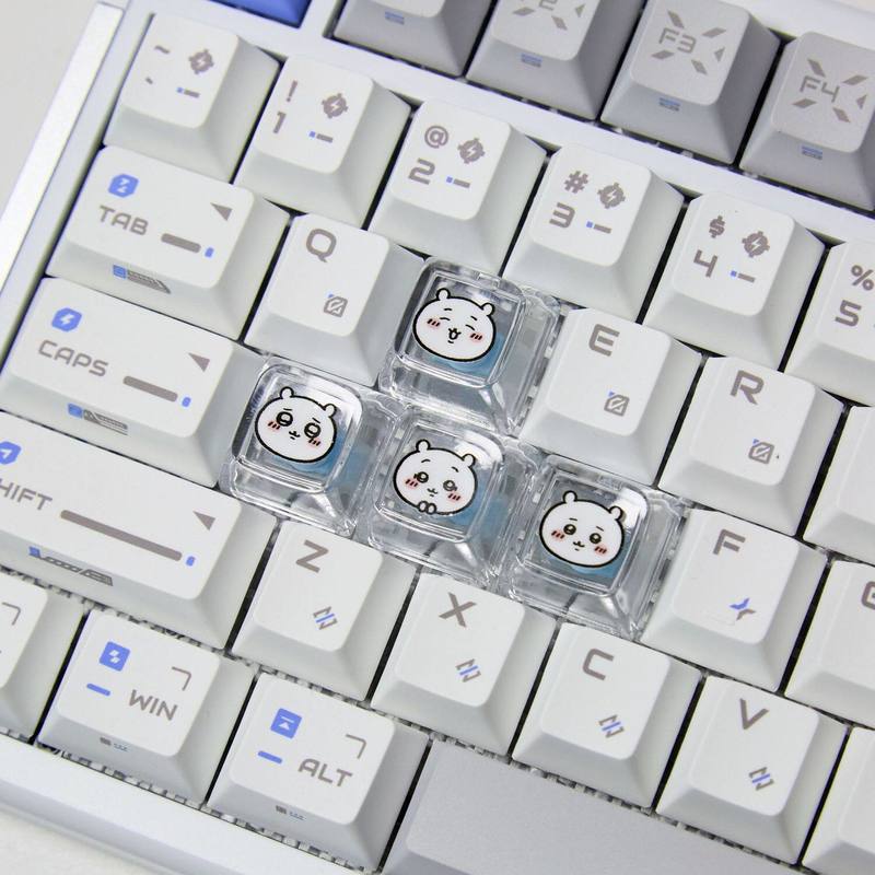 Chiikawa 4 Buah Keycap Transpa - Gaming Keyboard Affordable ulasan dan harga