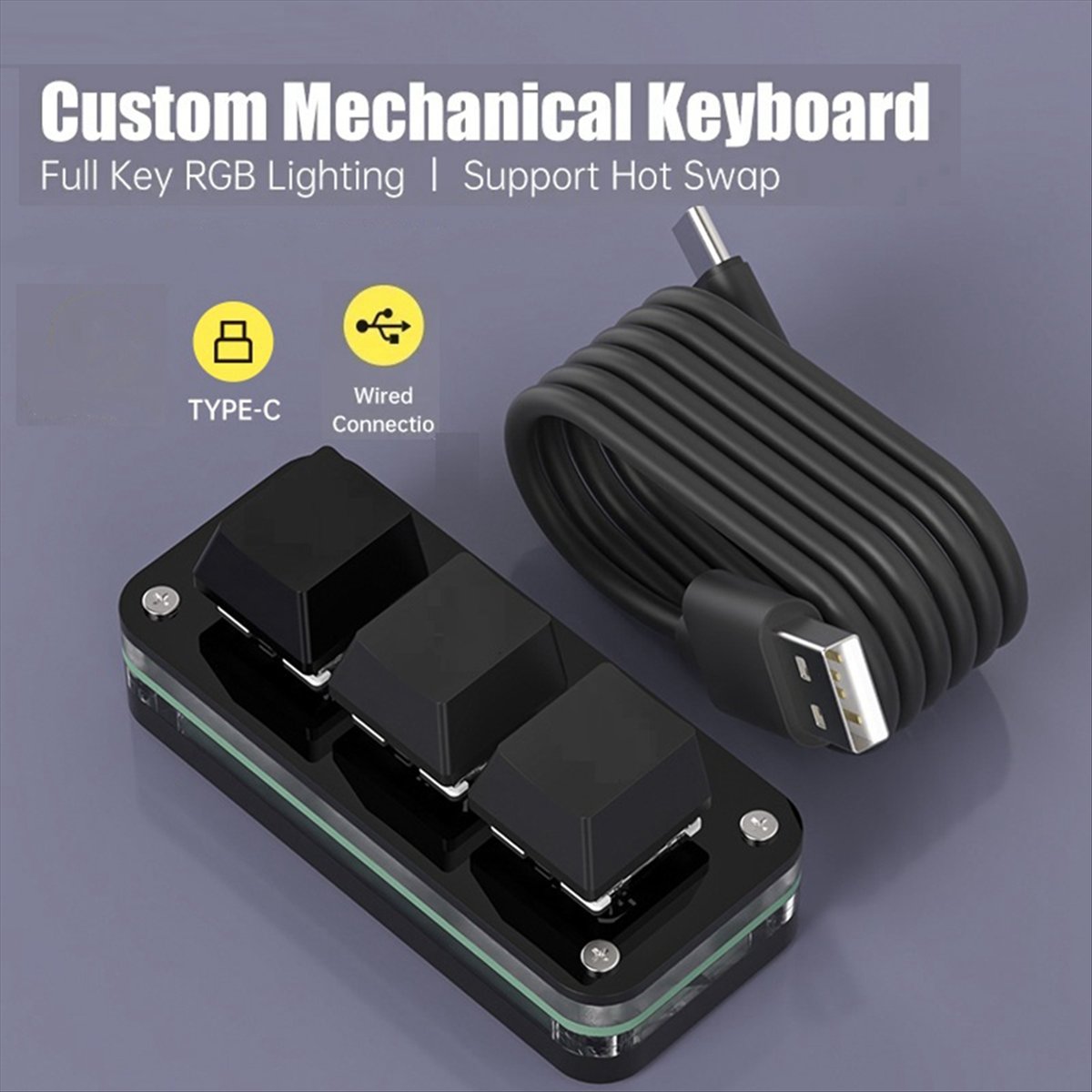 Doyou 3 Tombol Pemrograman Mak - Gaming Keyboard Types ulasan dan harga
