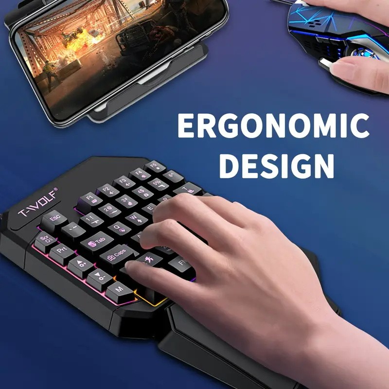 FocusOnPC TF900 2-in-1 Mobile  - Gaming Keyboard 1 Hand ulasan dan harga