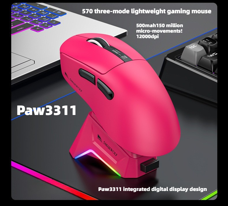 Mouse Gaming Bluetooth Nirkabe - Gaming Keyboard 1 Hand ulasan dan harga