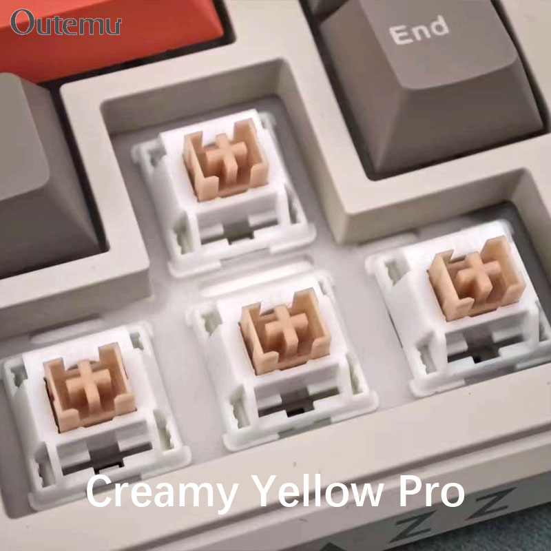 Outemu Cream Yellow Pro Switch - Gaming Keyboard That Is Quiet ulasan dan harga