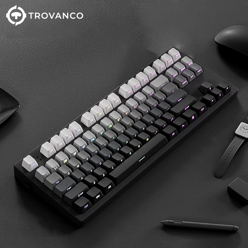 130 Keycap Gradien dengan Ceta - Gaming Keyboard Typewriter ulasan dan harga