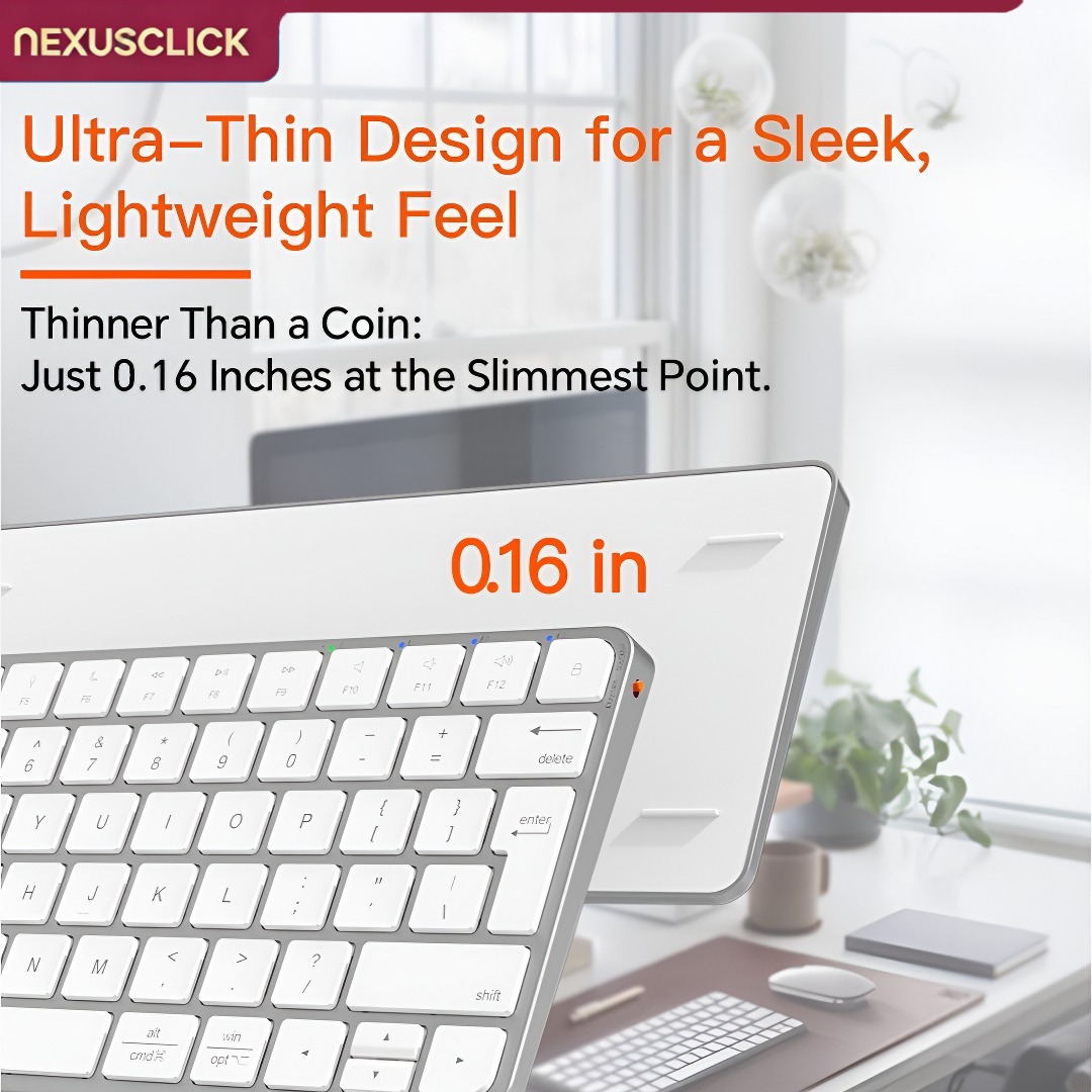 NexusClick Ultra Slim Wireless - Gaming Keyboard That Is Quiet ulasan dan harga