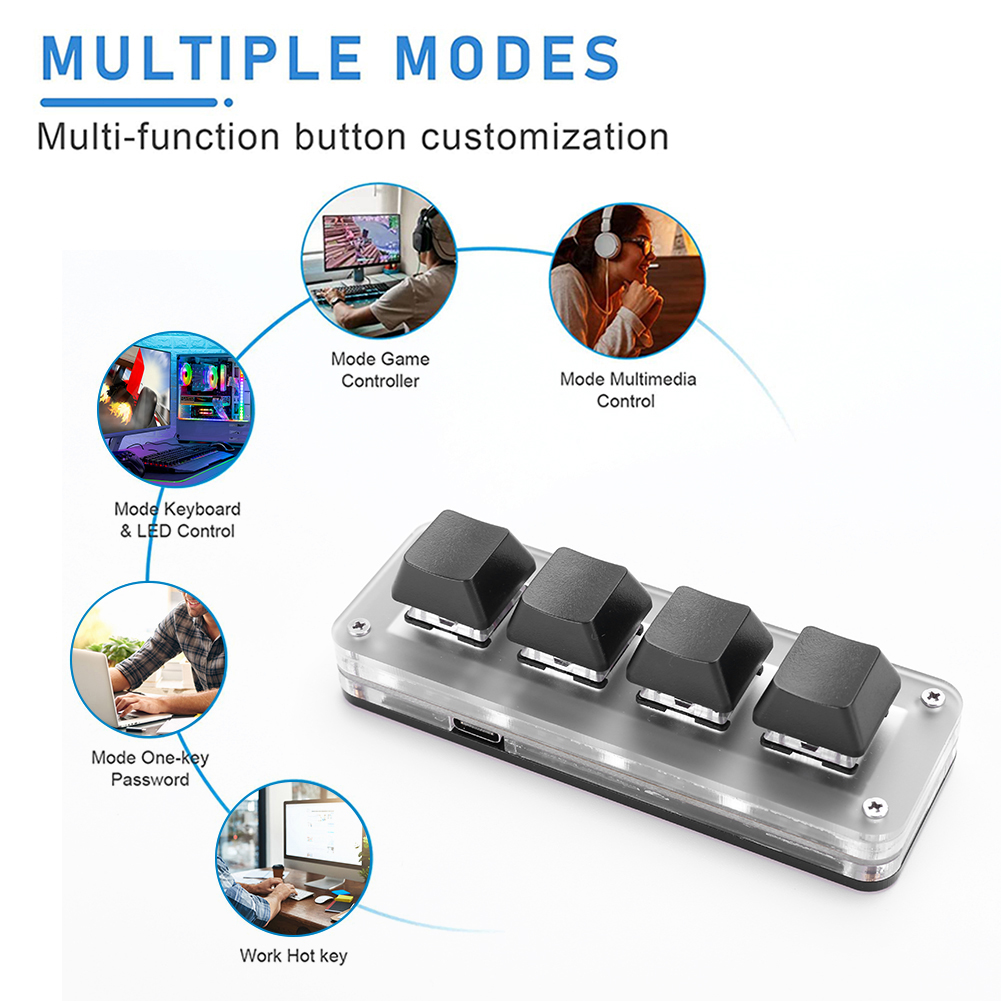 3 Tombol 1 Knob/4 Tombol Photo - Gaming Keyboard 1 Hand ulasan dan harga