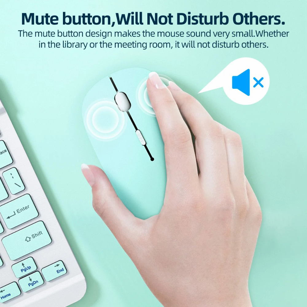 Mouse Bluetooth Senyap Mouse N - Gaming Keyboard Mechanical Wireless ulasan dan harga