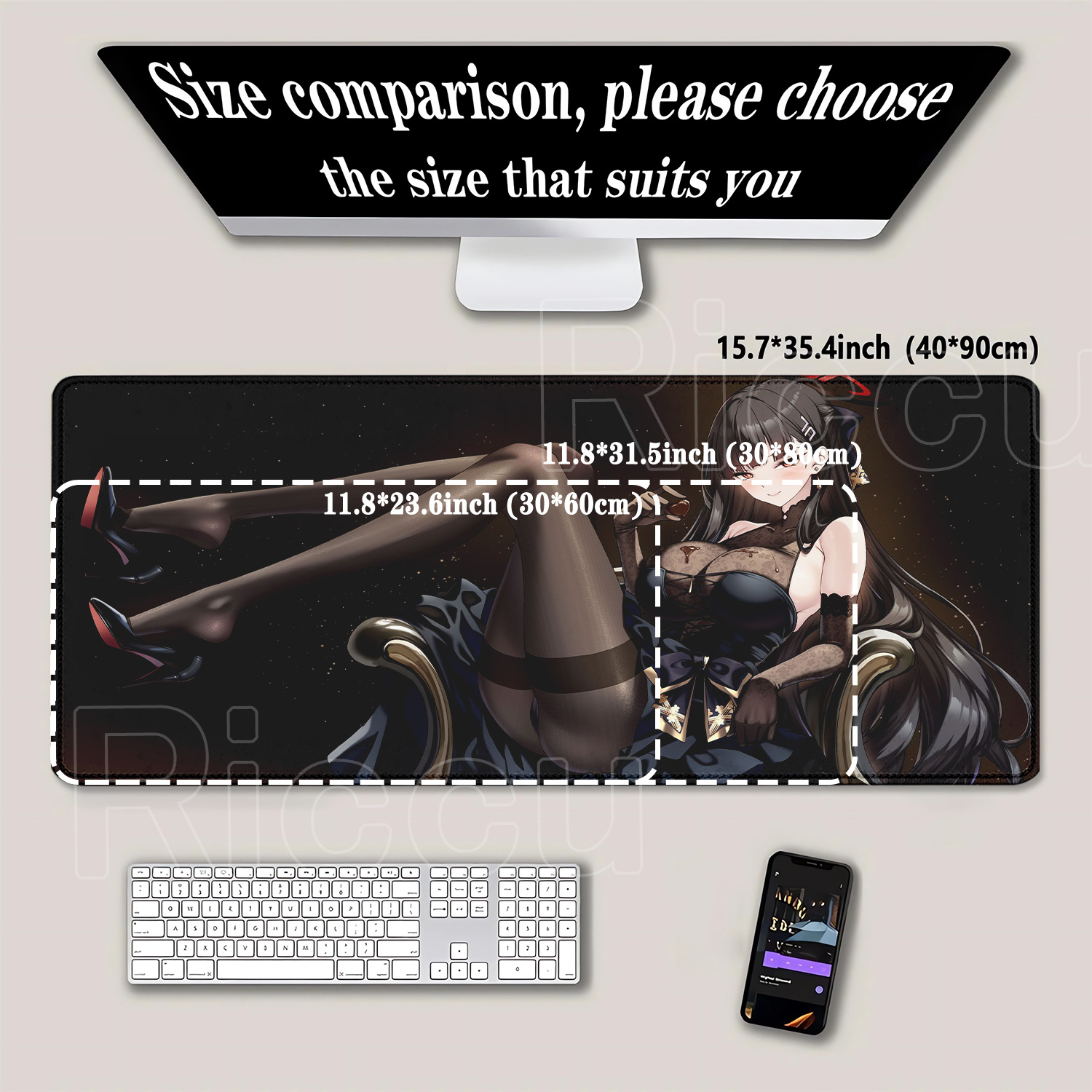 Alas Mouse Anime Girl Tsukatsu - Gaming Keyboard Typewriter ulasan dan harga